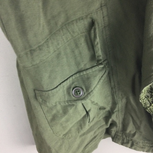 Matilda Jane 435 That’s The Ticket Olive Lace Open Front Cargo Vest Girl’s Sz 12 - Picture 7 of 14